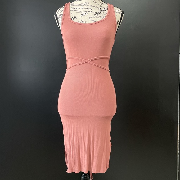 SHEIN Pink Ribbed Mini Dress - Picture 1 of 4
